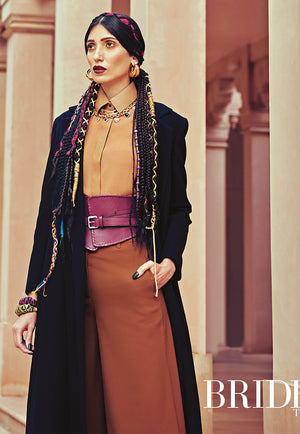 Brides Today India features our Black Floor-Length Wool Coat